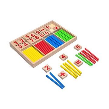 Mathematik Spielmaterial aus Holz Multiplikationstabellen Spiel zu den Zahlen 1x1 Addition