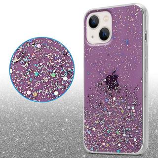 Cadorabo  Hülle für Apple iPhone 14 PLUS TPU Silikon mit funkelnden Glitter 