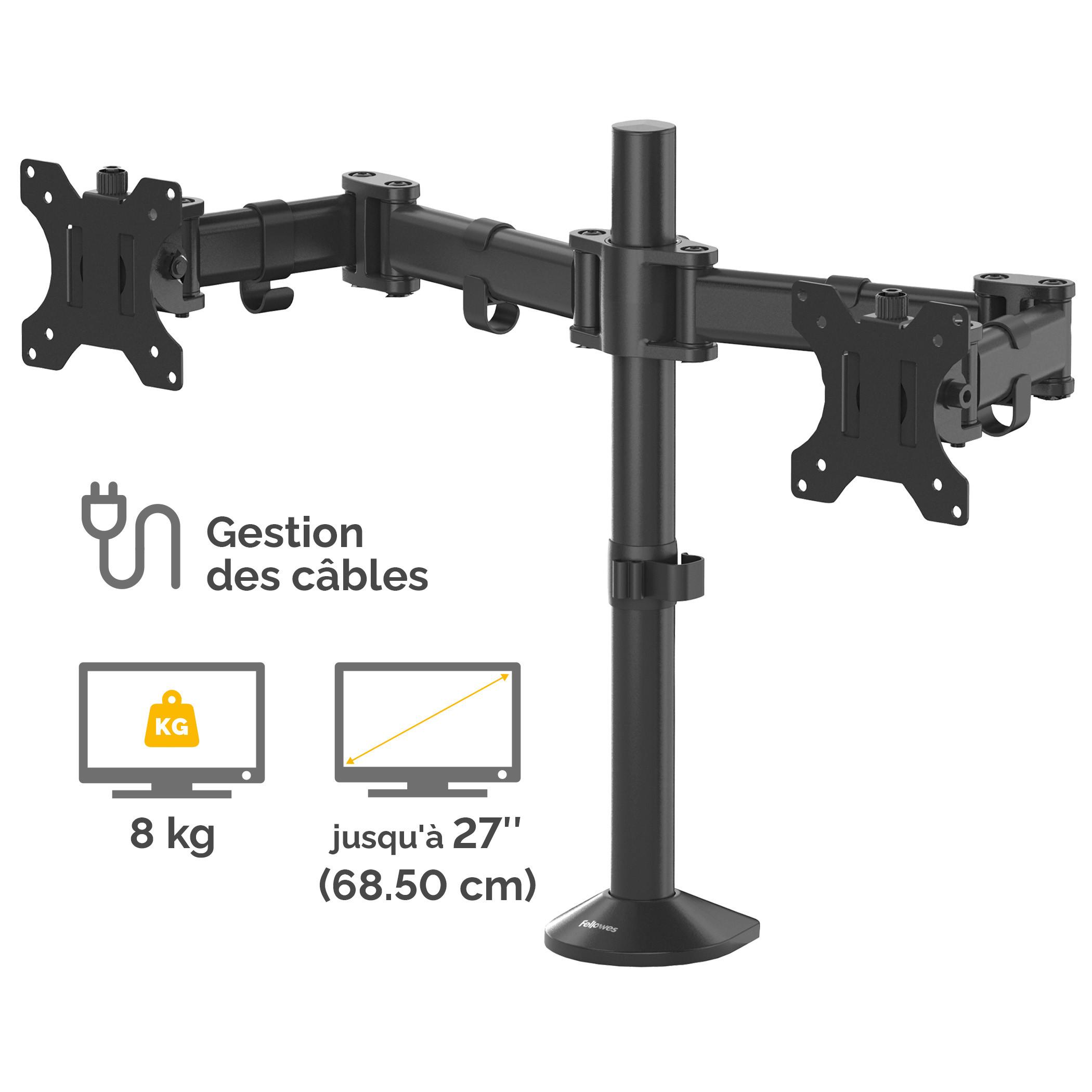 Fellowes  Reflex 8502601 Supporti a parete per TV 68,6 cm (27") Scrivania Nero 