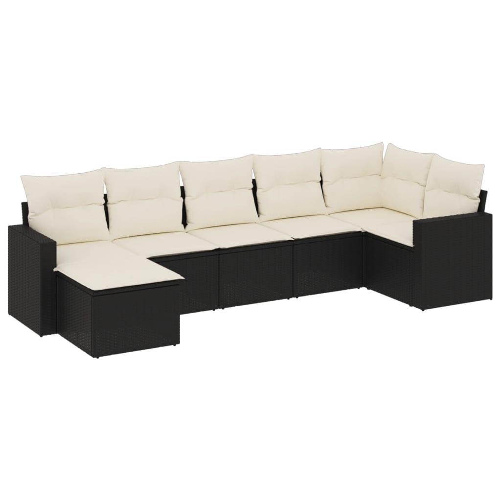 VidaXL set divano da giardino Polirattan  