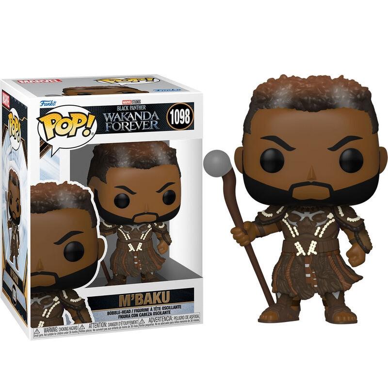 Funko  Figura POP Pantera Nera Wakanda per sempre M Baku 