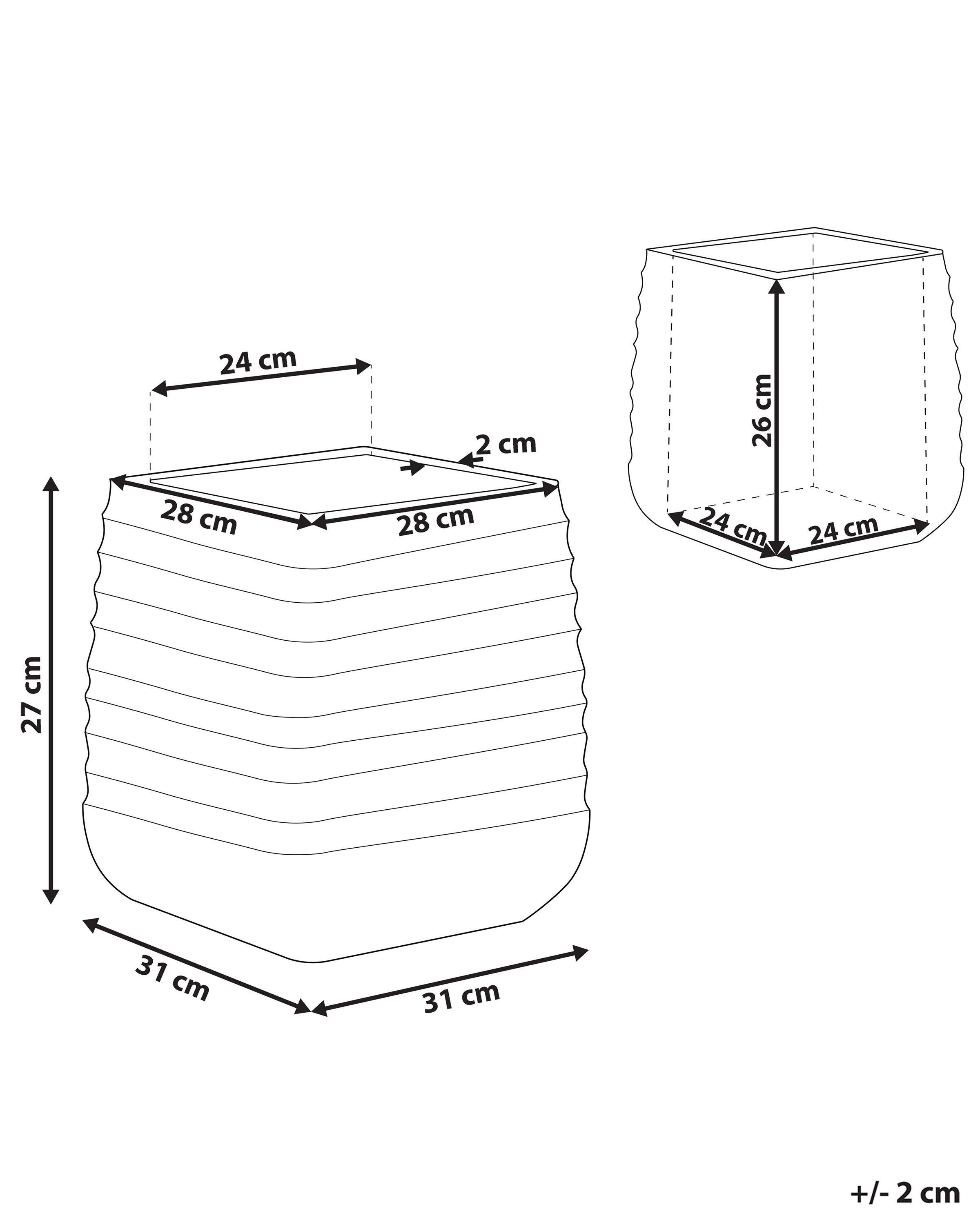 Beliani Cache-pot en Polyrésine Scandinave PARIKIA  