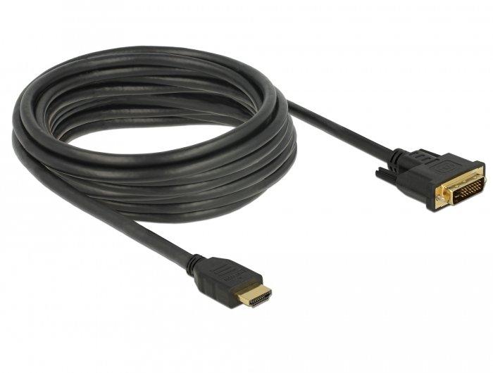 DeLock  DeLOCK 85656 Videokabel-Adapter 5 m HDMI Typ A (Standard) DVI Schwarz 