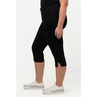 Ulla Popken  Capri Jeans Sarah, schmale 5-Pocket-Form, Saumschlitz 