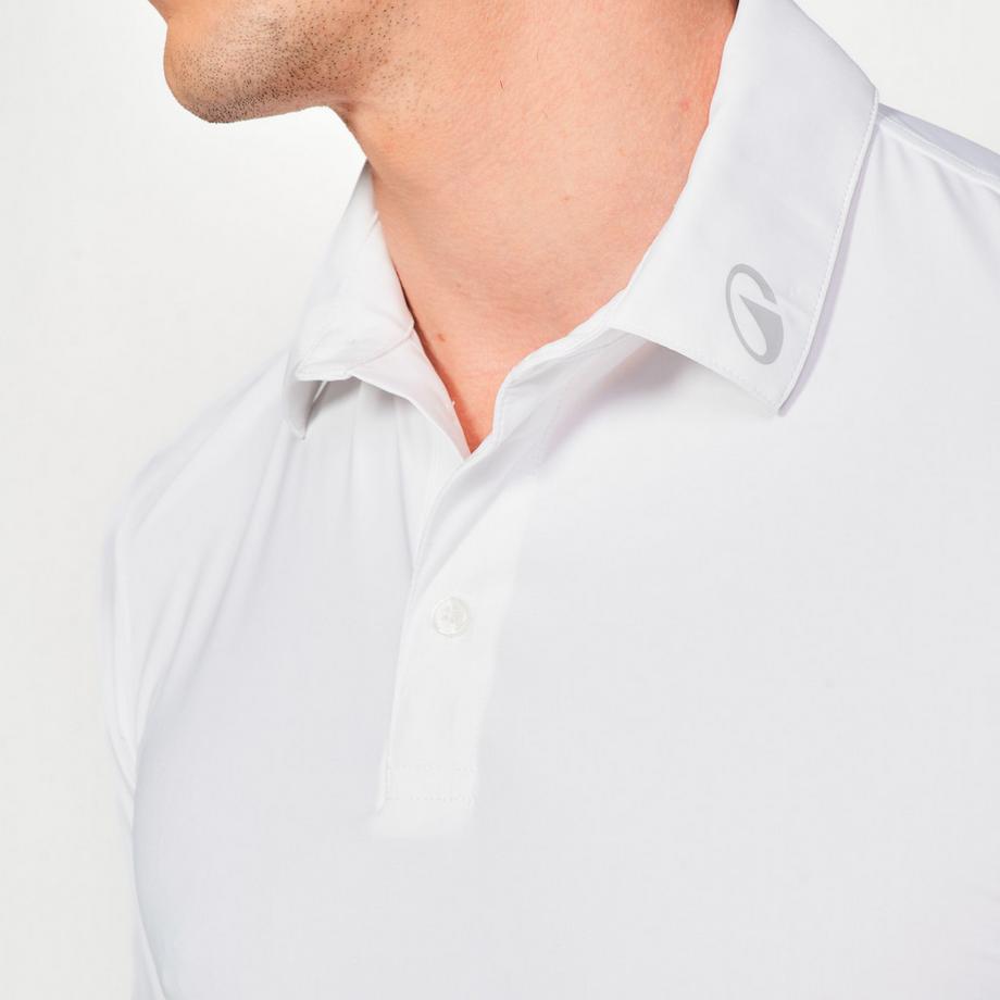 INESIS  Polo de golf synthétique  respirant manches courtes homme, WW900 blanc 