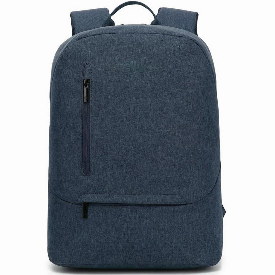 Celly Daypack Sac à dos pour ordinateur portable 16 pouces Bleu  