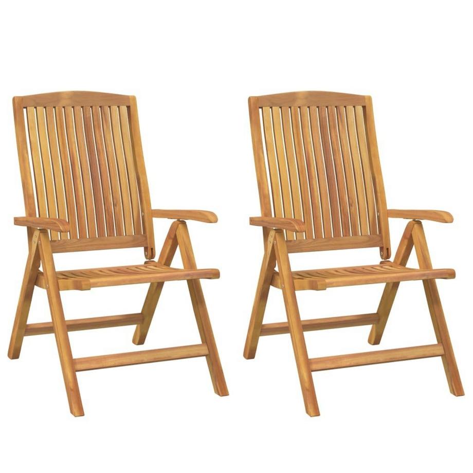 VidaXL Chaise de jardin inclinable bois  