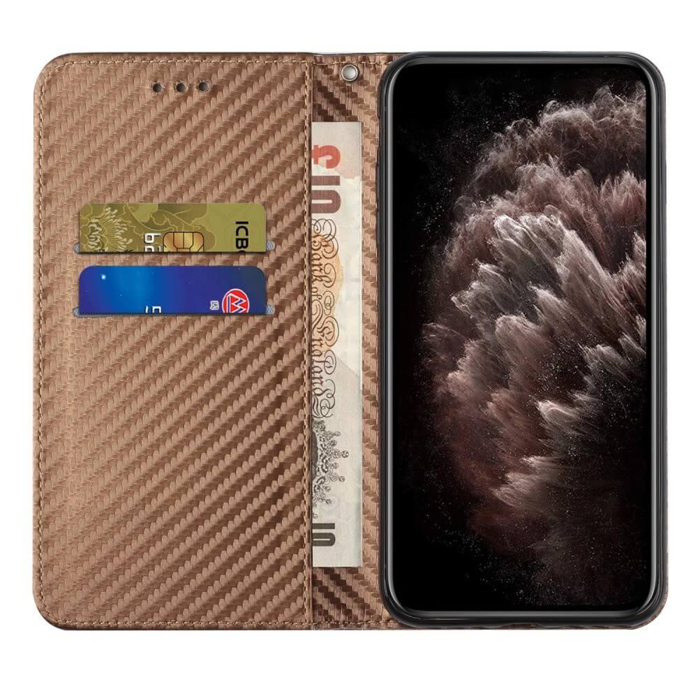 Cover-Discount  Xiaomi Poco X5 - ÉTui Flip Look Carbone 