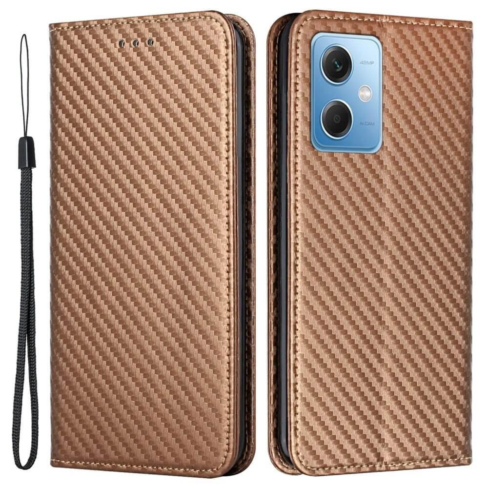 Cover-Discount  Xiaomi Poco X5 - ÉTui Flip Look Carbone 