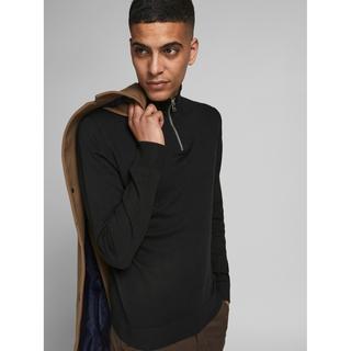 JACK & JONES Emil Strickpullover mit halbem Reissverschluss  