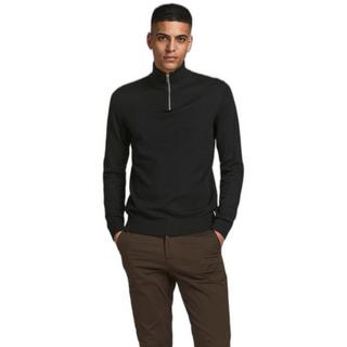 JACK & JONES Emil Strickpullover mit halbem Reissverschluss  