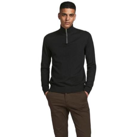 JACK & JONES Emil Strickpullover mit halbem Reissverschluss  