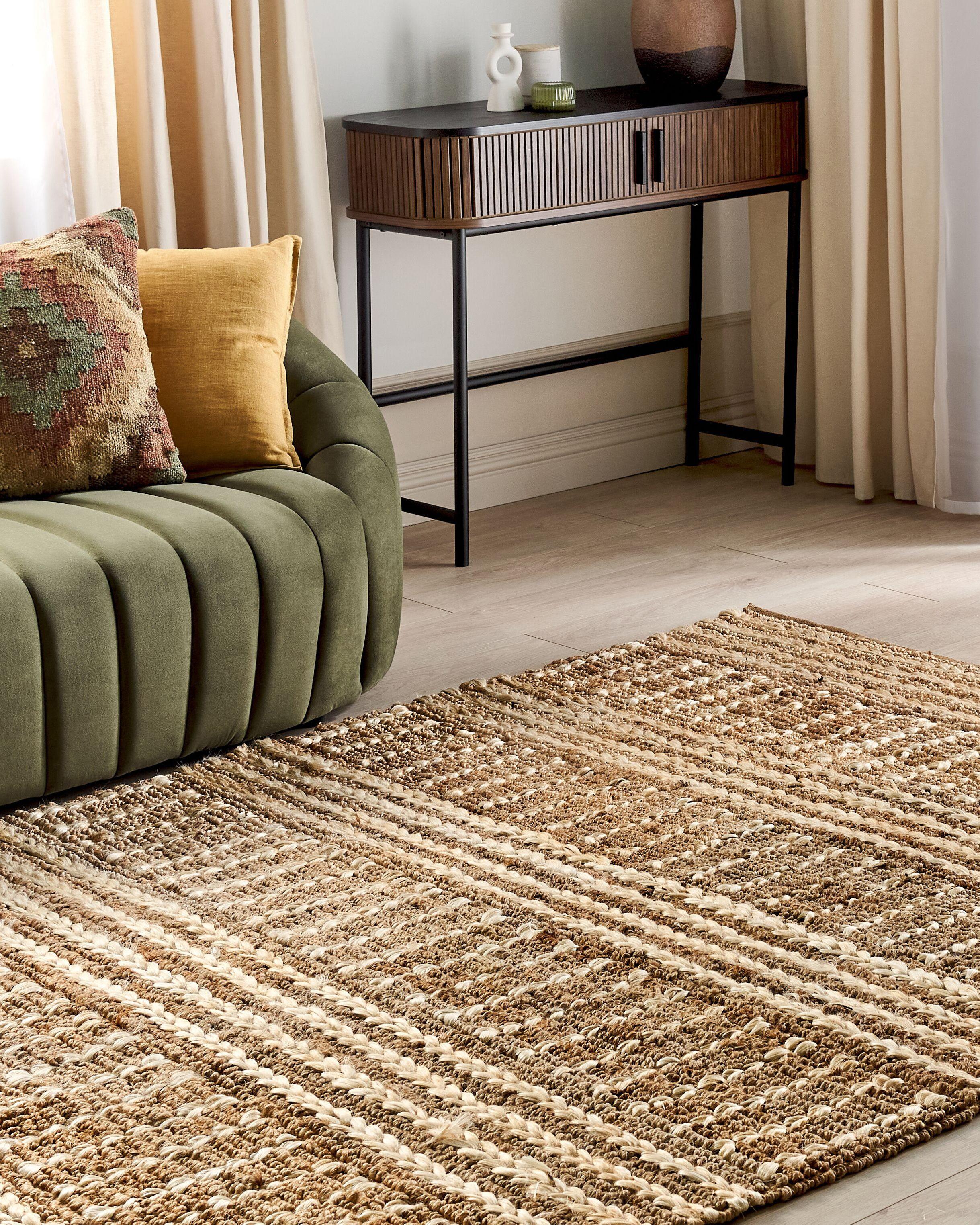 Beliani Tapis en Jute Boho KAMBERLI  