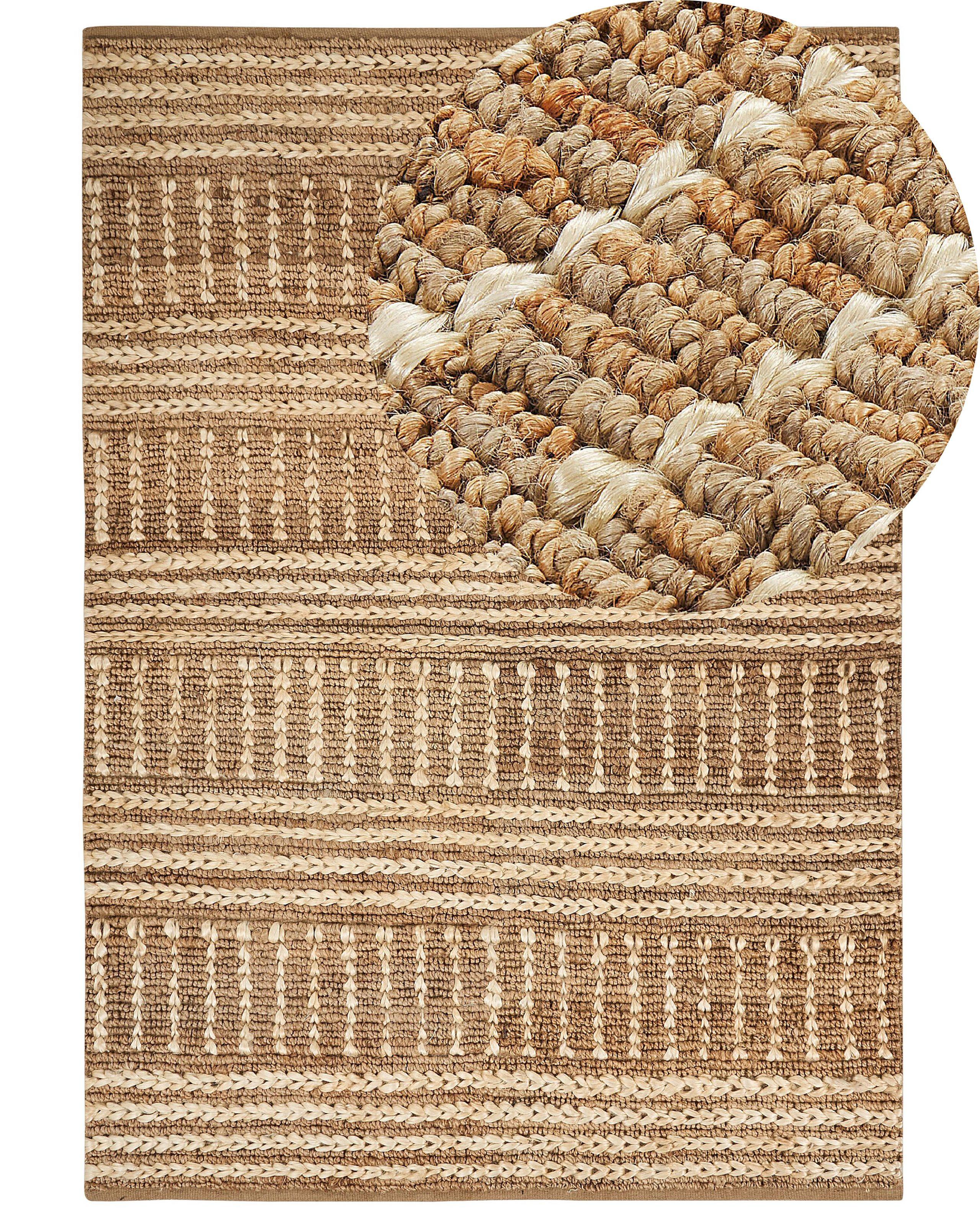 Beliani Tapis en Jute Boho KAMBERLI  