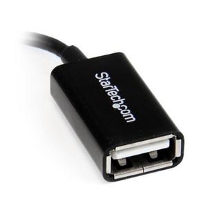 STARTECH.COM  Câble adaptateur Micro USB à angle droit vers USB Host OTG de 12cm - Mâle / Femelle 