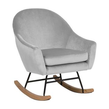 Fauteuil à bascule en Velours Glamour OXIE