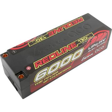 Redline Series 6000mAh 15.2V 130C 4S1P HardCase HV Ultra LCG LiPo Battery