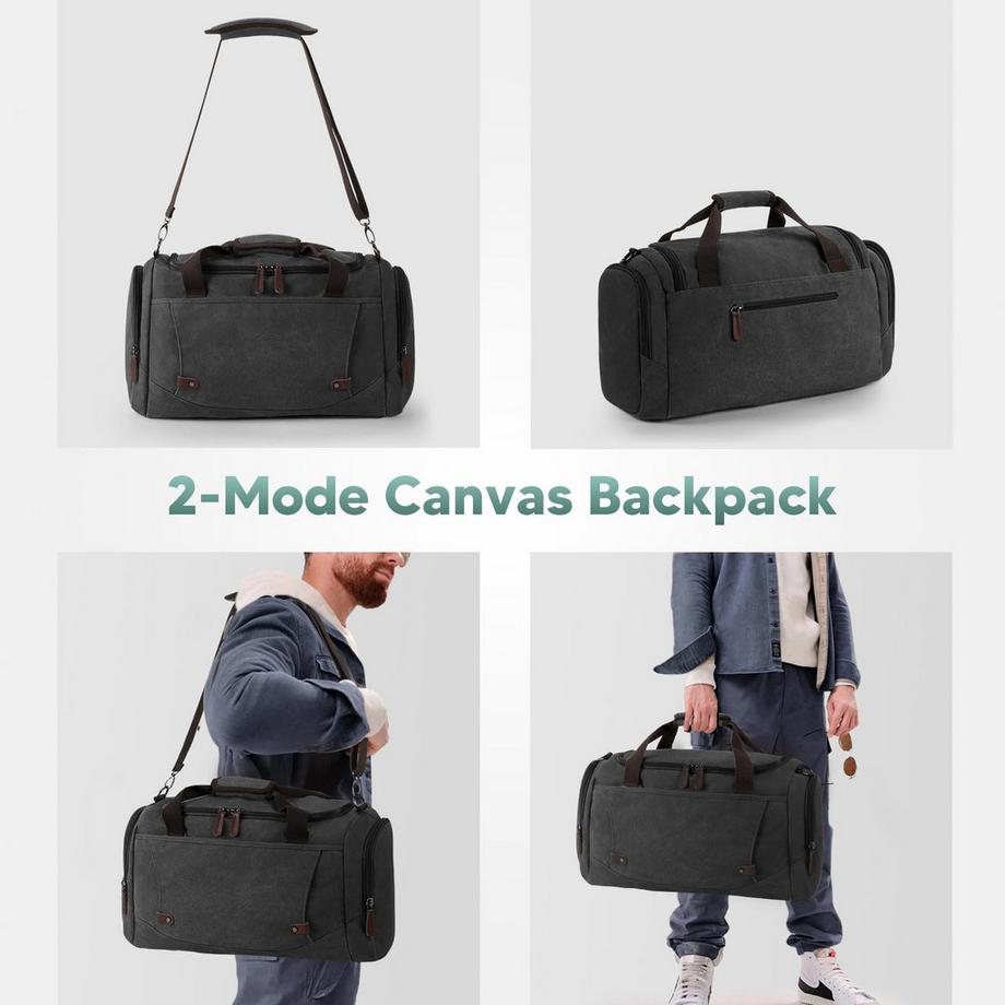 Only-bags.store Canvas Reisetasche Vintage Stil grosse Kapazität  