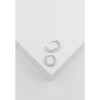 MUAU Schmuck  Creolen Weissgold 750, 11mm 