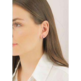 MUAU Schmuck  Creolen Weissgold 750, 11mm 