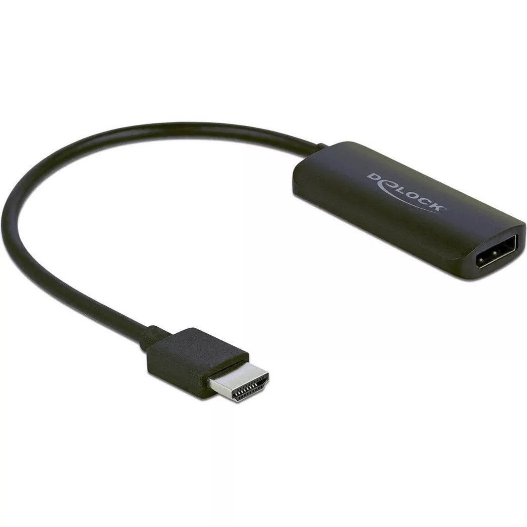 Delock Adapter HDMI-A Stecker zu DisplayPort Buchse 4K 60 Hz