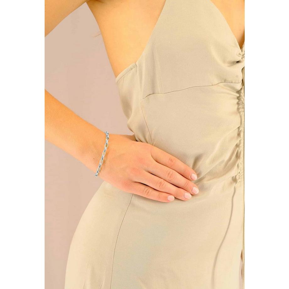 MUAU Schmuck  Bracelet Anker Weissgold 750, 19cm, 6mm 