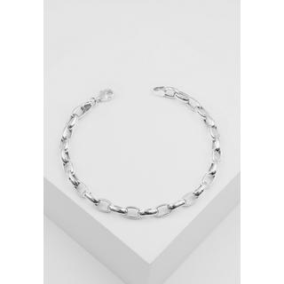 MUAU Schmuck  Bracelet forçat en or blanc 750, 19cm, 6mm 