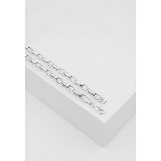 MUAU Schmuck  Bracelet forçat en or blanc 750, 19cm, 6mm 