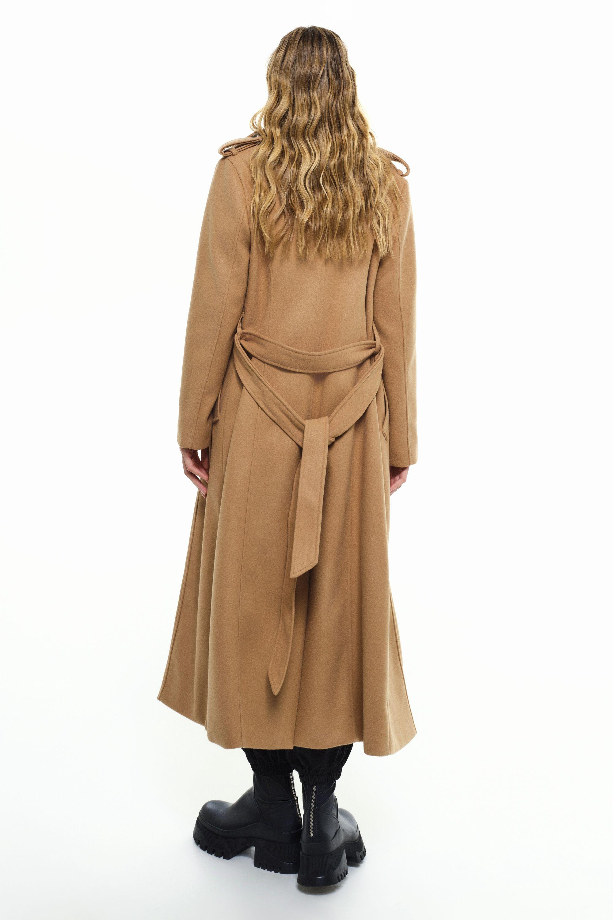 RICANO  Mantel Simona, Trenchcoat mit Gürtel und Schulterklappen 