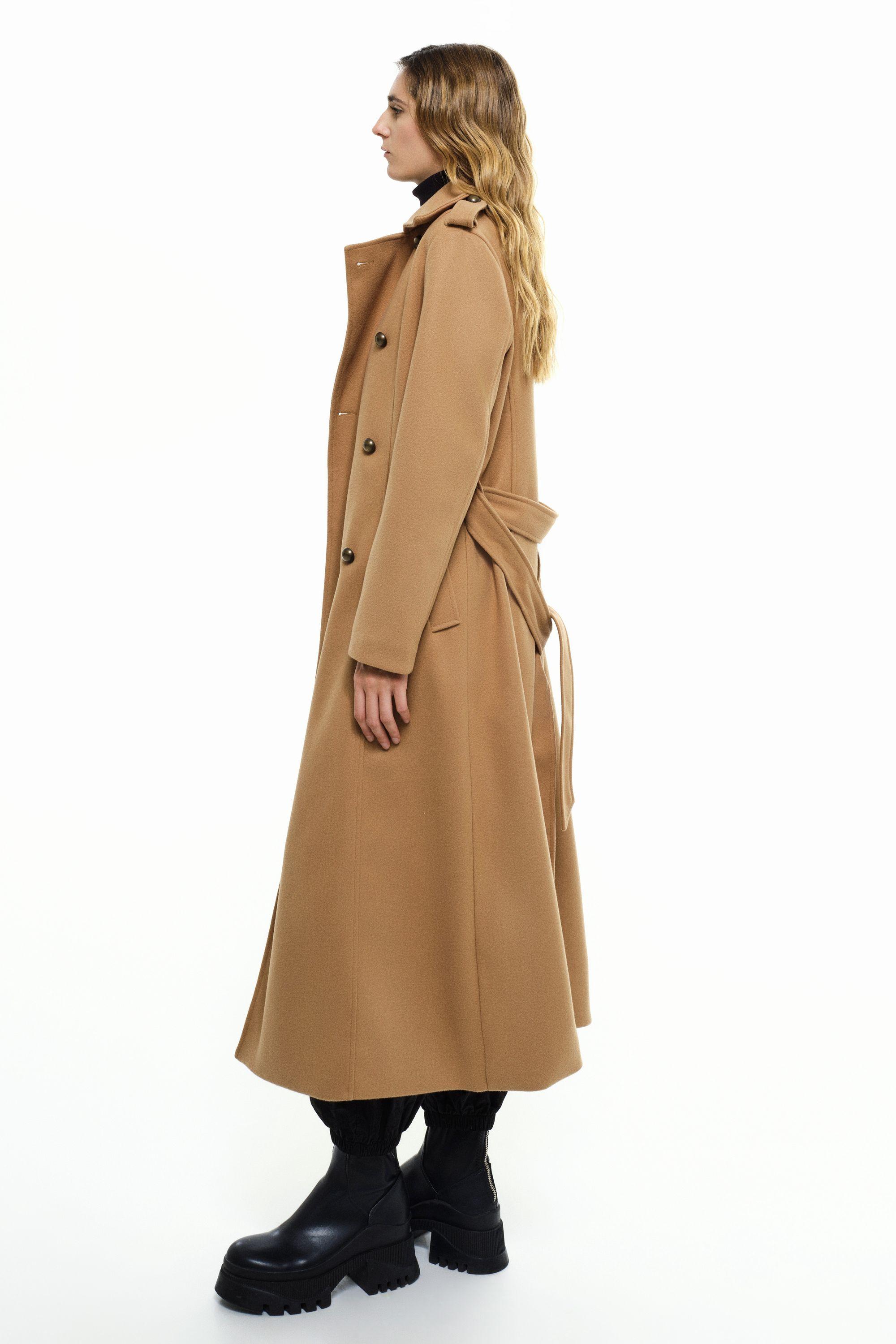 RICANO  Manteau  Simona, trench avec ceinture et épaulettes 