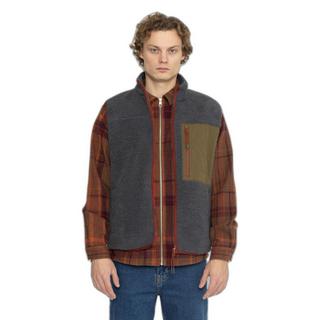 Revolution Teddy Fleece Weste mit kontrastierender Brusttasche  