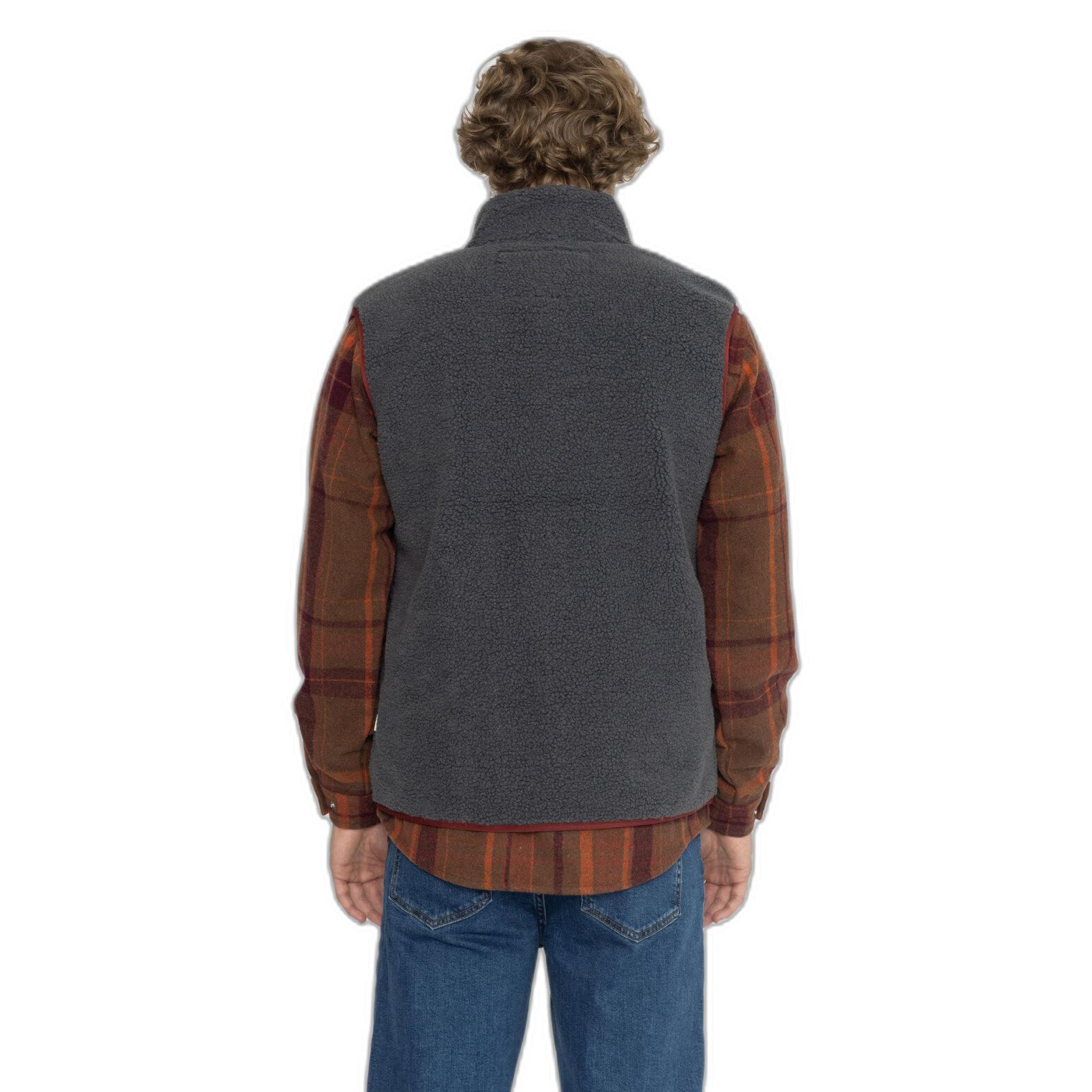 Revolution Teddy Fleece Weste mit kontrastierender Brusttasche  