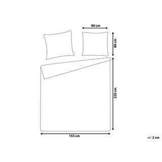 Beliani Ensemble de housses de couette en Satin de coton Moderne MADRONA  