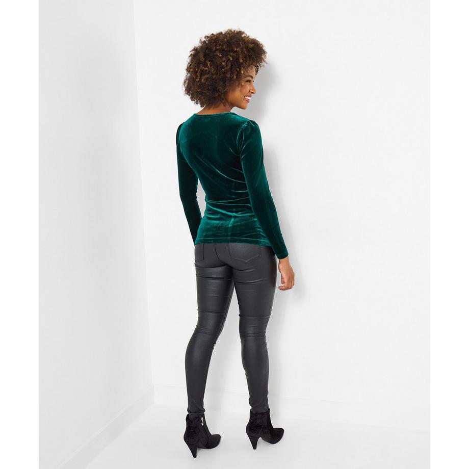 Joe Browns Velours-Top in Wickeloptik  