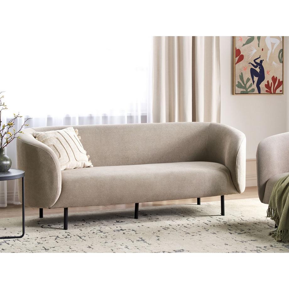 Beliani Canapé 3 places en Tissu Traditionnel LOEN  