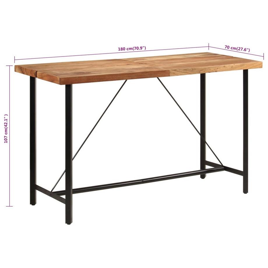 VidaXL Bartisch holz  