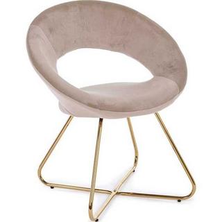 mutoni Fauteuil Vanity velours taupe  