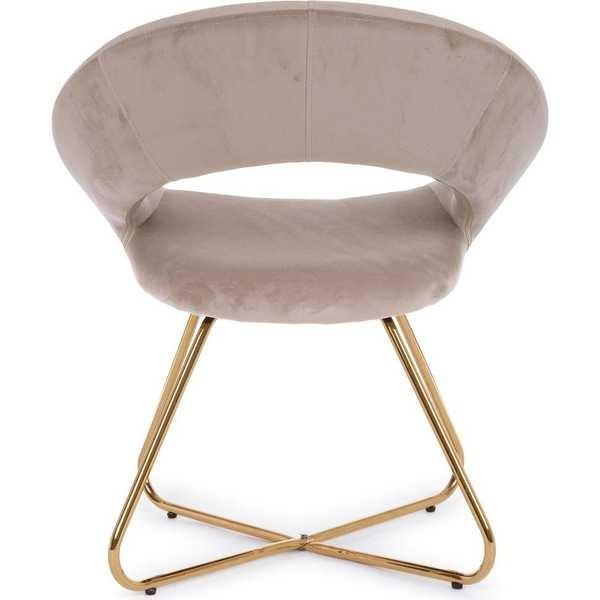 mutoni Fauteuil Vanity velours taupe  