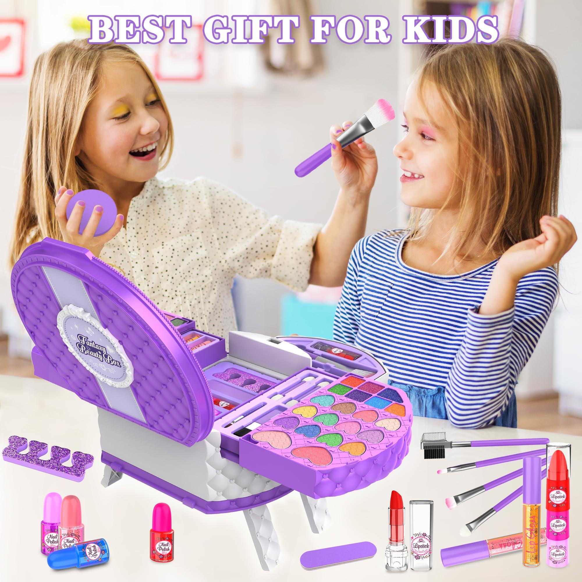 Activity-board  Kinderschminkset Schminkkoffer mit tragbarem Ständer, abwaschbares Make-up Kinderschminkset 