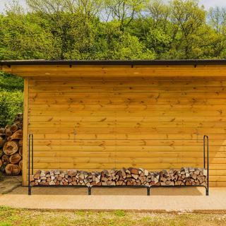 B2X Großes Brennholzregal aus Metall  