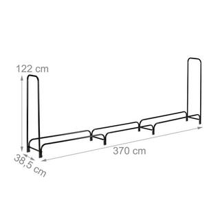 B2X Großes Brennholzregal aus Metall  