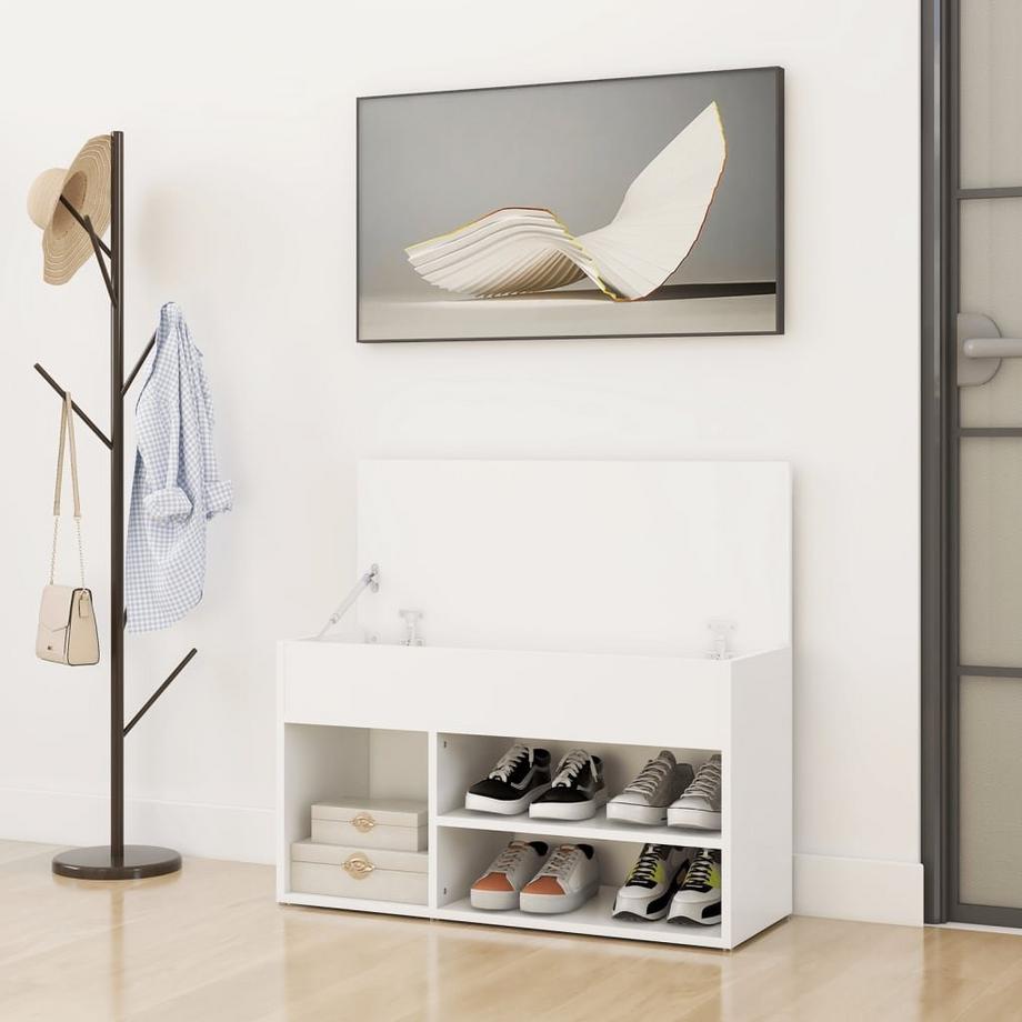 VidaXL panca per scarpe Legno multistrato  