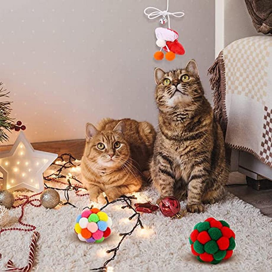 Alopini  10 Stück Katzenspielzeug Set, Spielzeug Interaktive Katze Ball Spielzeug Mäuse Spielzeug Katze 