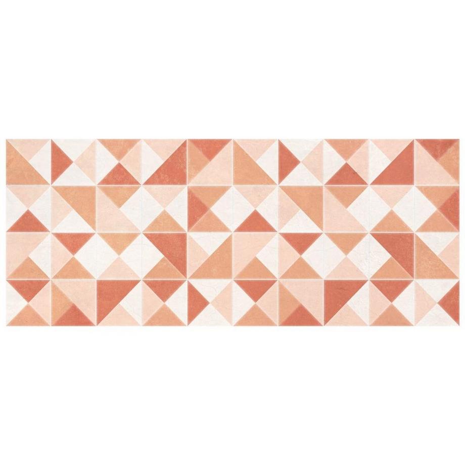 Vente-unique  Tapis de couloir géométrique en vinyle - 66x160 cm - Orange - MYRALA 