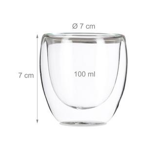 B2X Doppelwandige Espressogläser 6er-Pack  