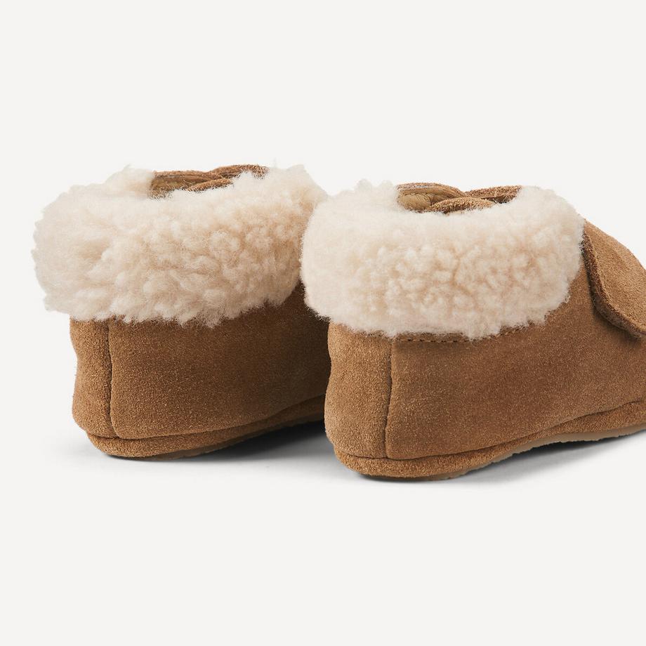 La Redoute Collections  Hausschuhe aus Wildleder mit Sherpa 