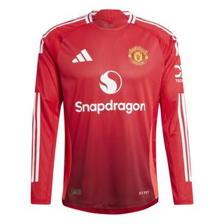 adidas  maglia home originale a maniche lunghe manchester united 2024/25 