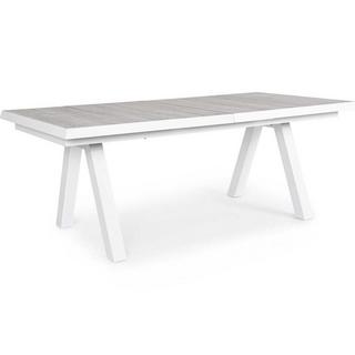 mutoni Table extensible de jardin Krion blanc 205-265x103  