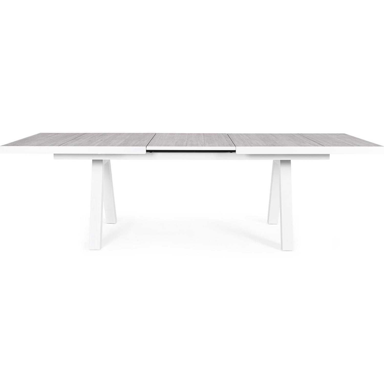 mutoni Table extensible de jardin Krion blanc 205-265x103  