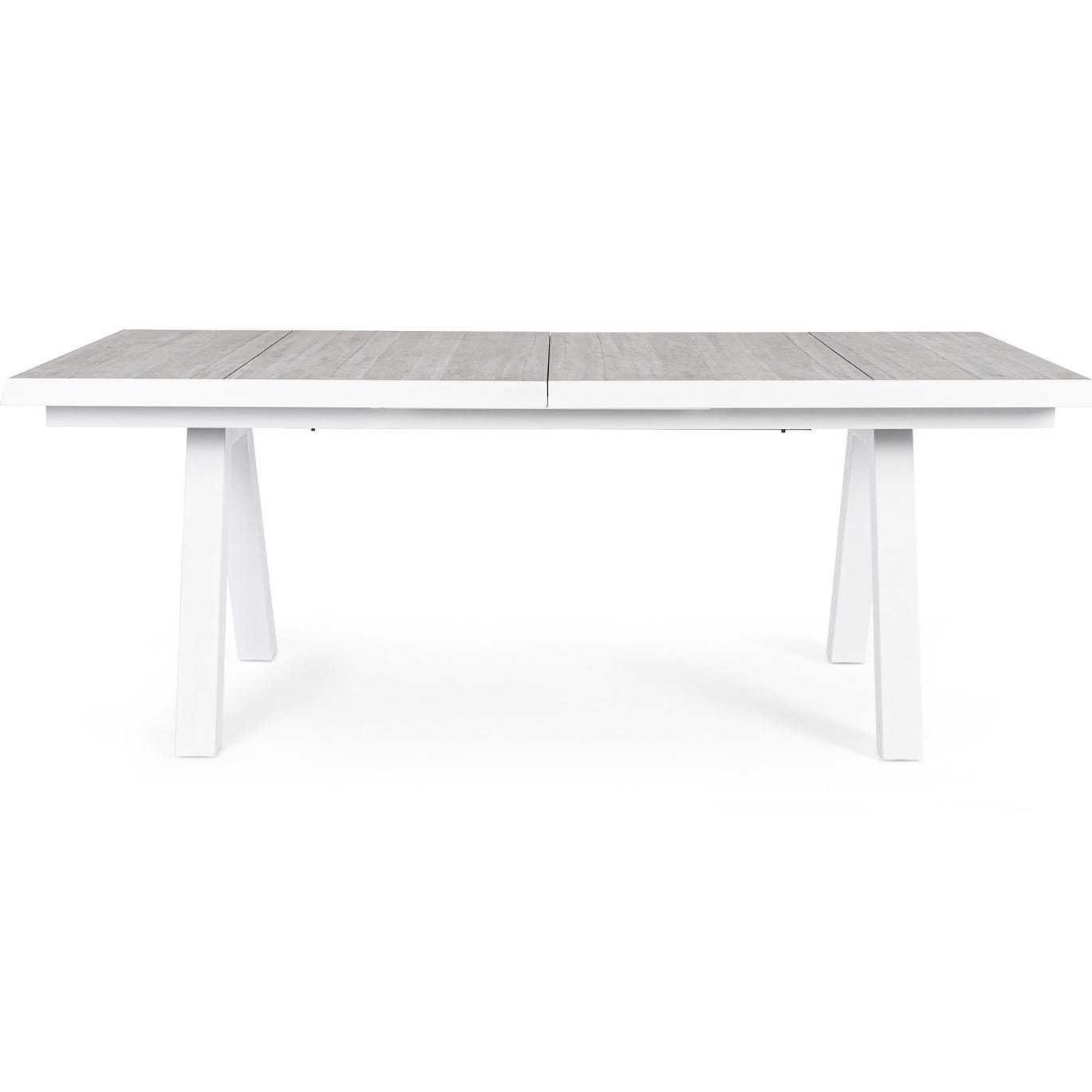 mutoni Table extensible de jardin Krion blanc 205-265x103  